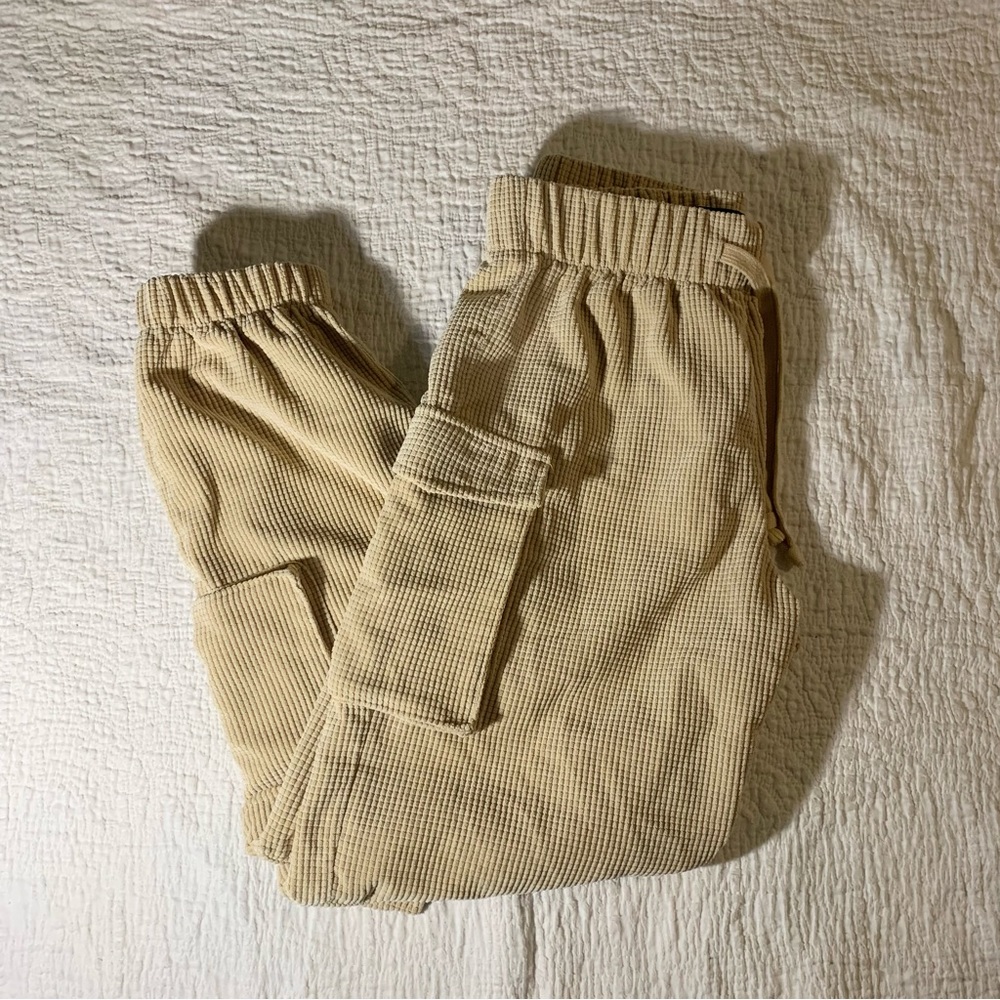 F21 Waffle Beige Sweatpants